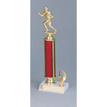 14" Red Holographic Trophy w/ Top Figure